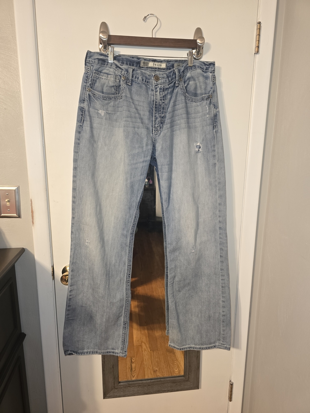 Light Wash Wide Leg Jeans